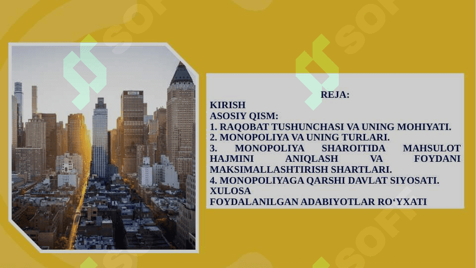 Raqobat va Yakka hokimlik (monopoliya) 2