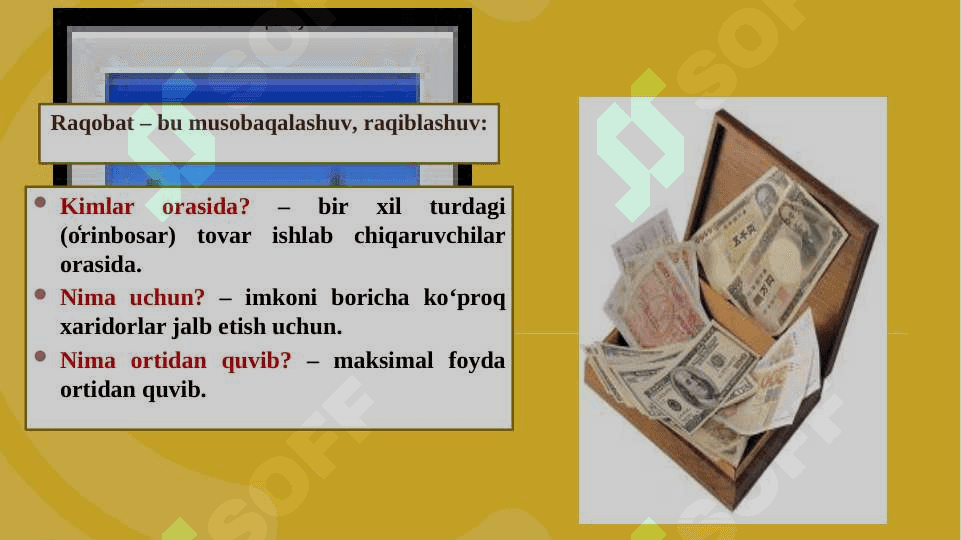 Raqobat va Yakka hokimlik (monopoliya) 6