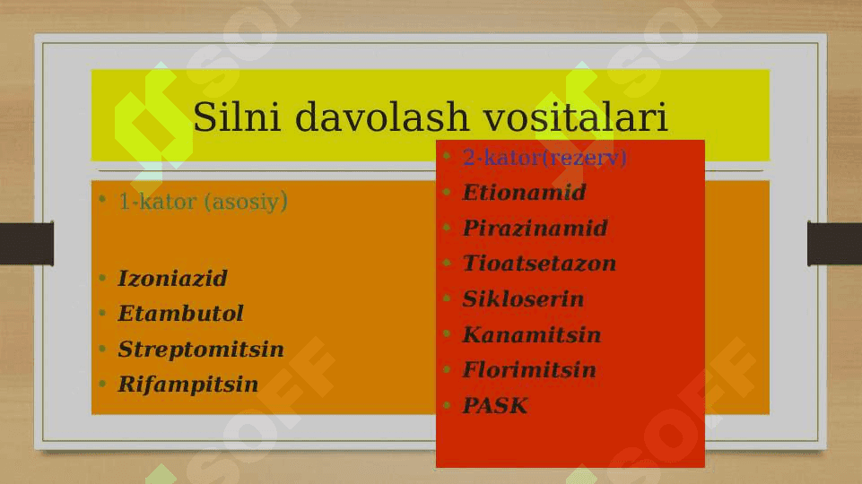 Silni davolash vositalari 4