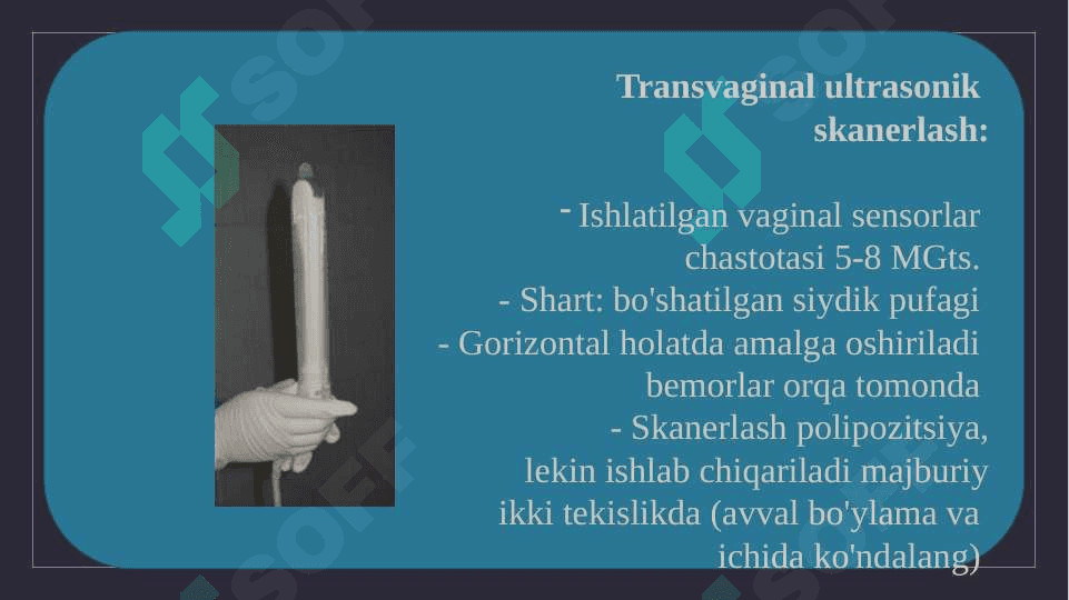 Ultratovush tadqiqot homiladorlikning birinchi trimestrida 5