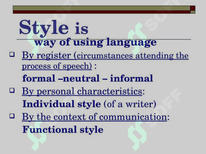 Functional Styles of English Language 6
