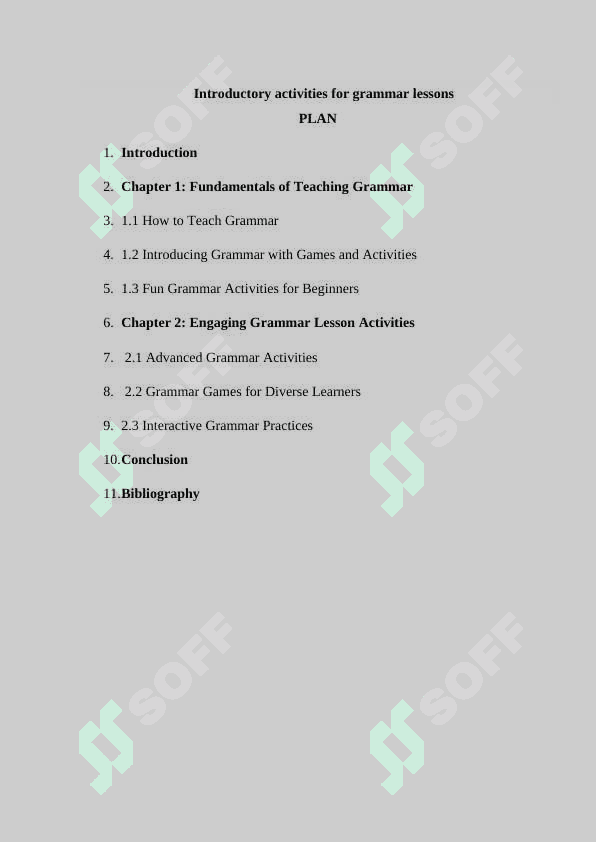 Introductory activities for grammar lessons 2