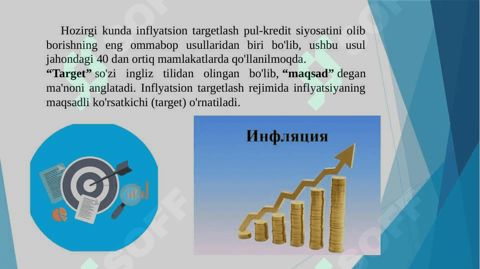 Inflatsiyani targetlash siyosati. 2
