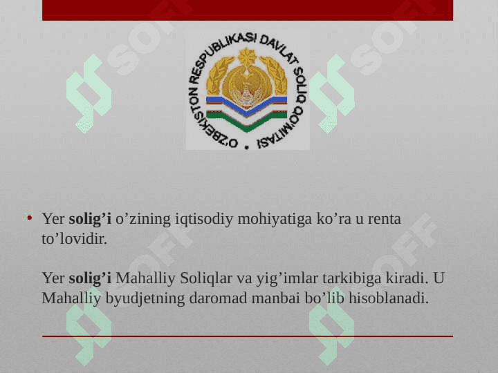 YURIDIK SHAXSLAR MULK SOLIG'I ELEMENTLARI. 3