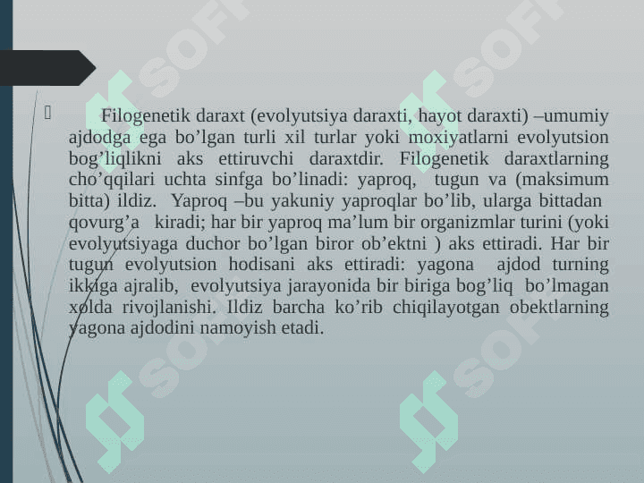 Genom ma’lumotlari asosida filogenetik daraxt tuzish. 3