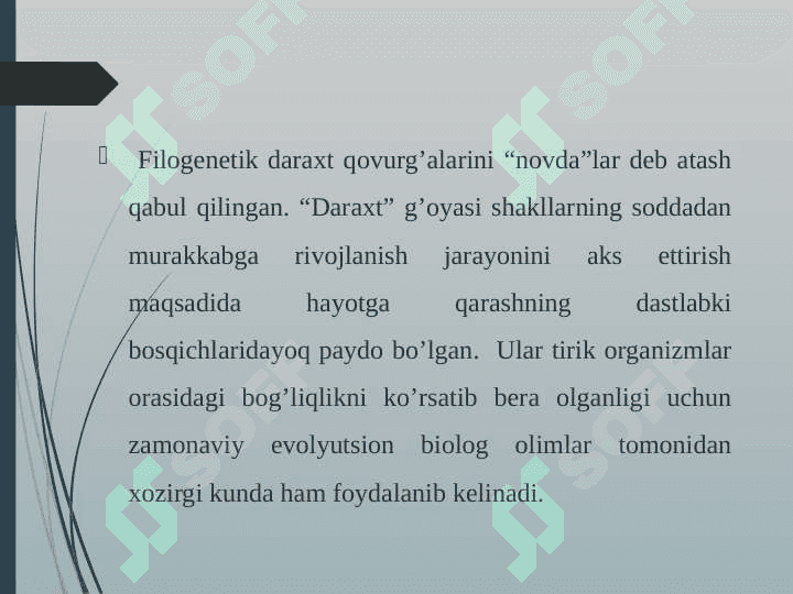 Genom ma’lumotlari asosida filogenetik daraxt tuzish. 5