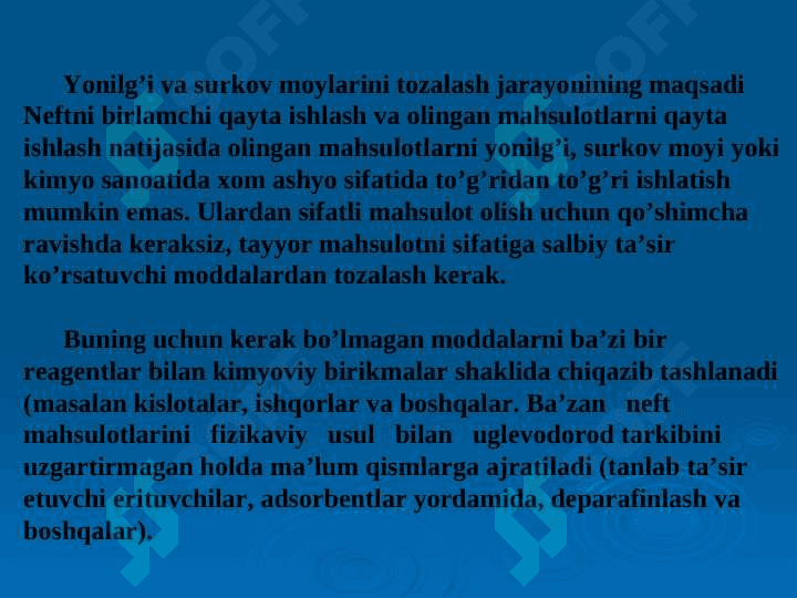 Neft mahsulotlarini sifatini yaxshilash 3
