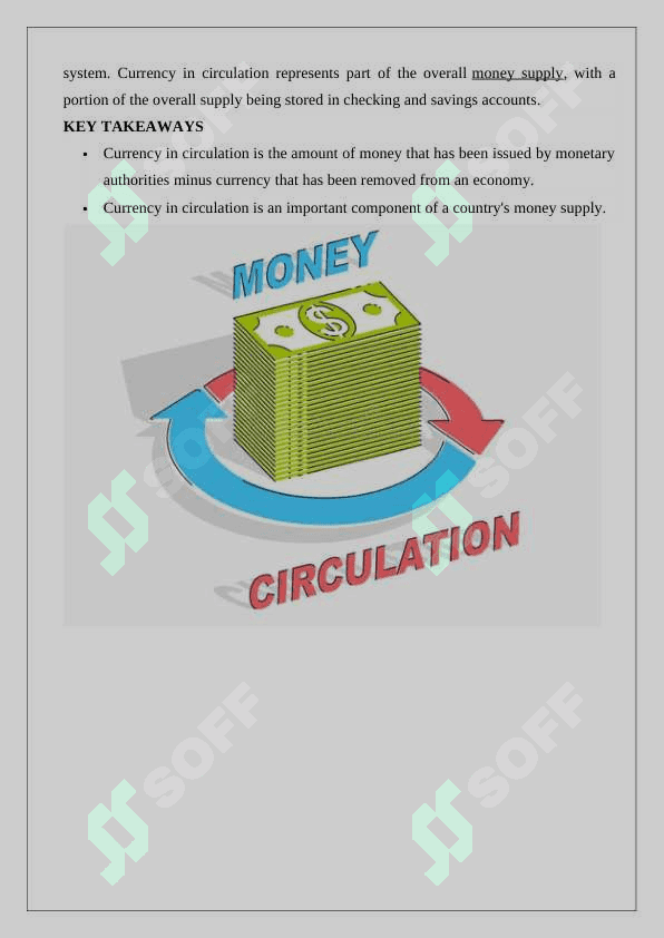 Money circulation 25 7