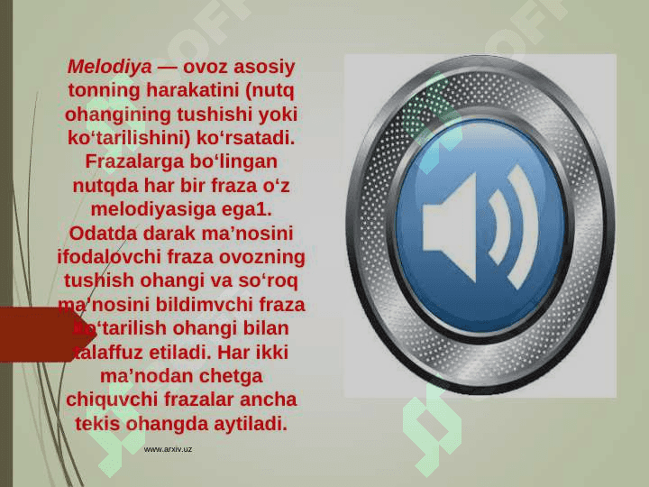 Intonatsiya  so`z va gap urg`usining  ifodali o`qishdagi o`rni 3