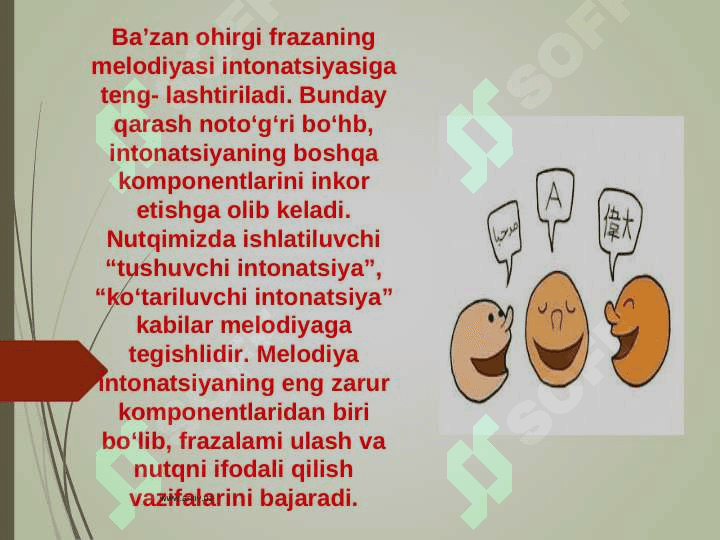 Intonatsiya  so`z va gap urg`usining  ifodali o`qishdagi o`rni 4