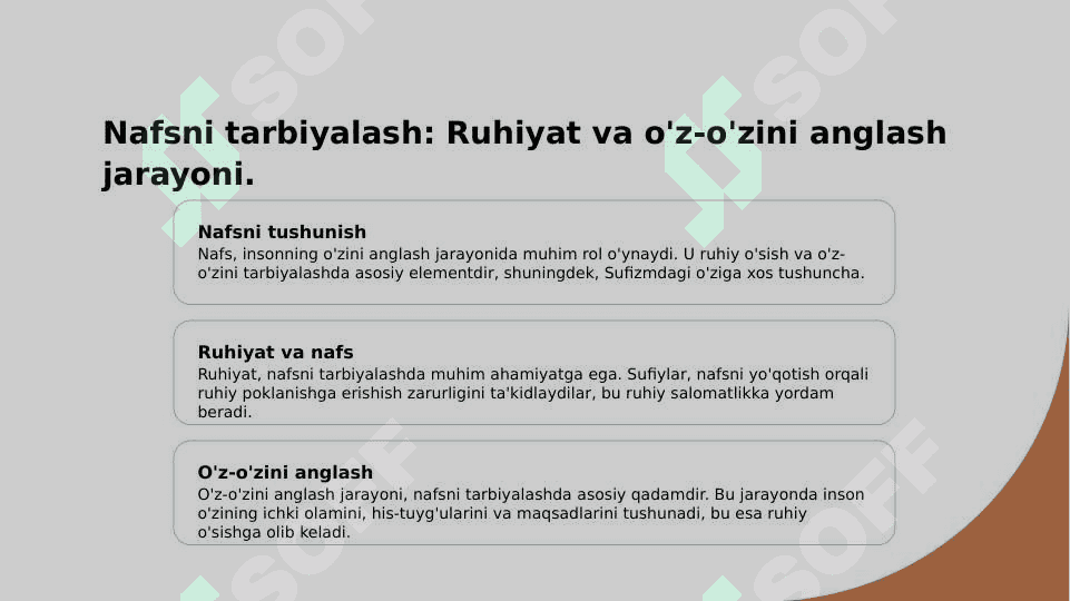 Nafs haqida tasaffuf allomarining qarashlari 5