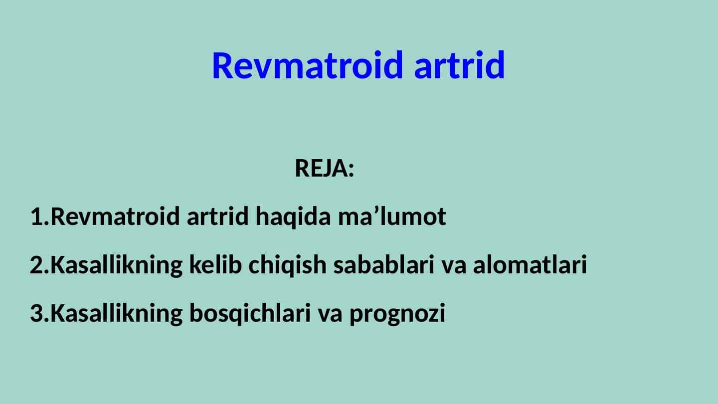 Revmatroid artrid