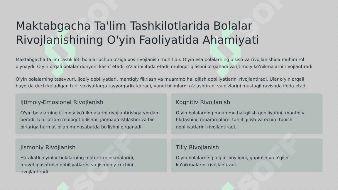 Oyin orqali ijodiy faoliyatni rivojlantirish 3