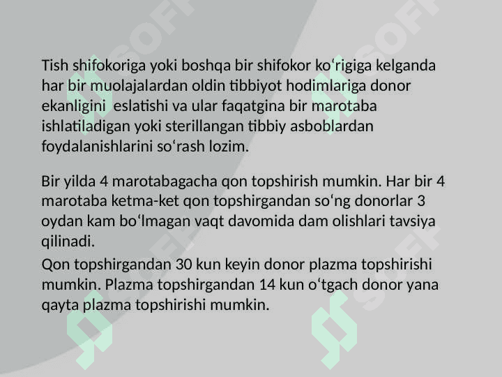 Transfuziologiya . Donorlik va salomatlik 2
