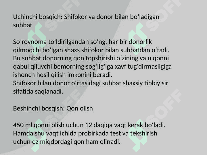 Transfuziologiya . Donorlik va salomatlik 8