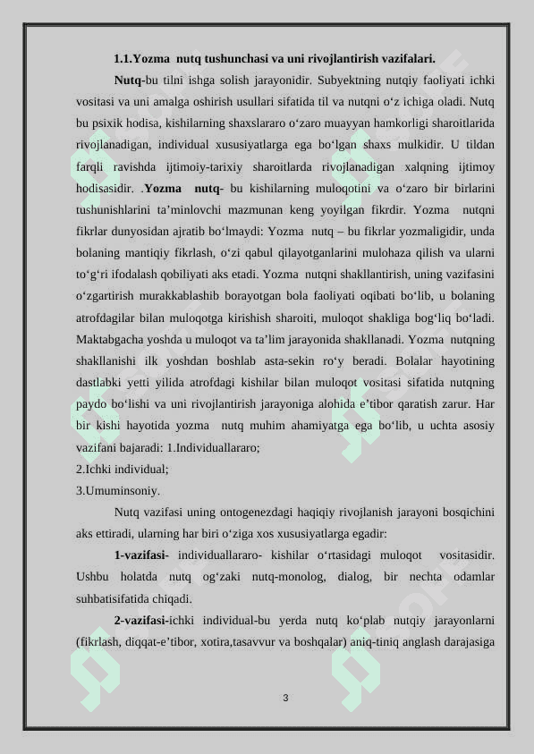 “AKADEMIK LITSEY ADABIYOT DARSLARIDA OG‘ZAKI VA YOZMA NUTQNI O‘STIRISH USULLARI” 4