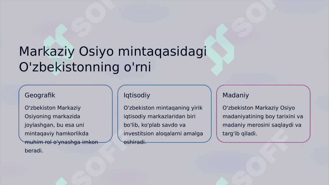 O‘zbekistoning ma'muriy-hududiy tuzilishi va ularning mintaqaviy rivojlanish xususiyatlari 8