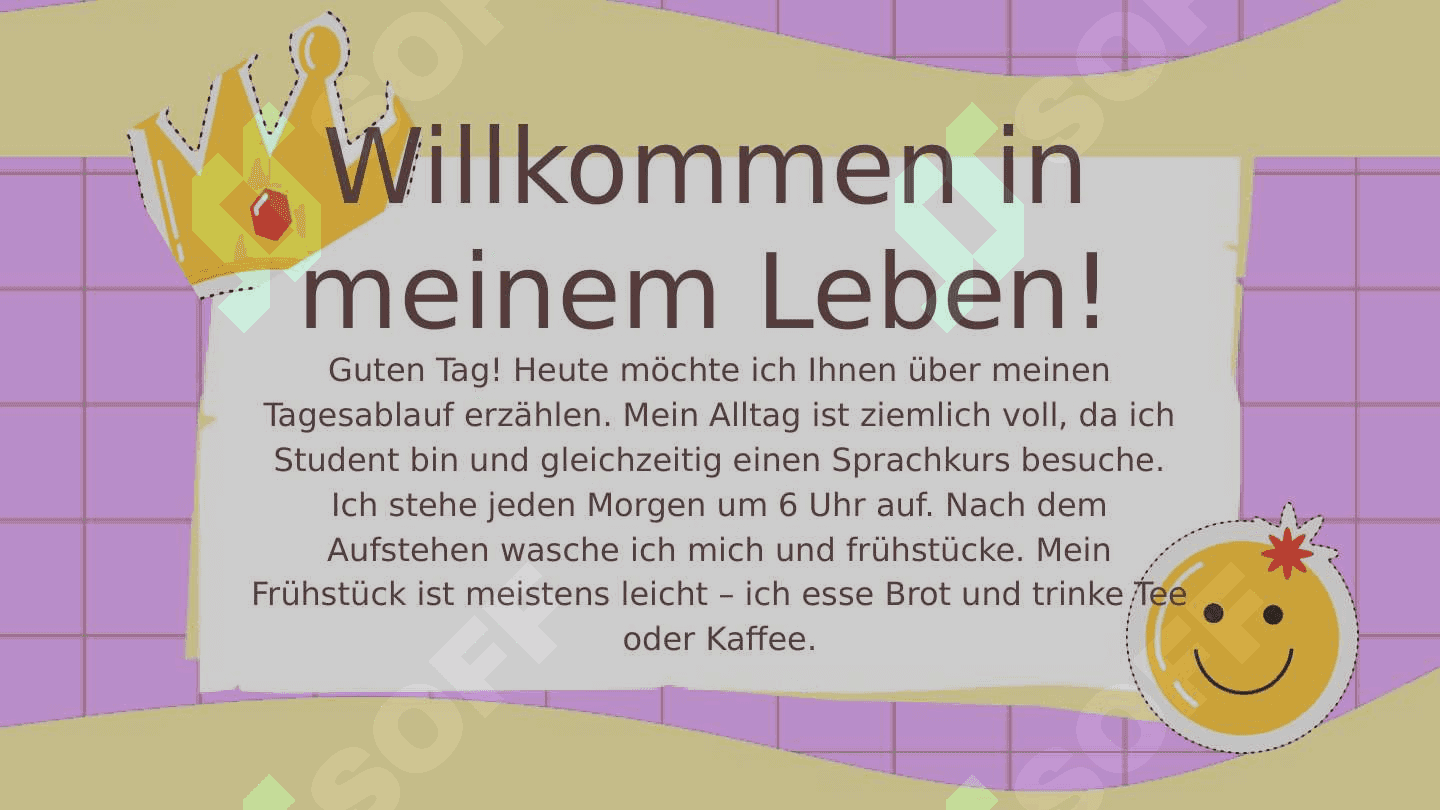 Mein Tagesablauf 2