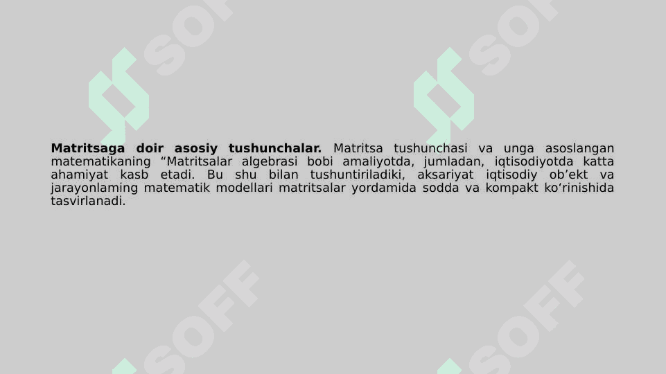 Matritsa va ular ustida amallar 3