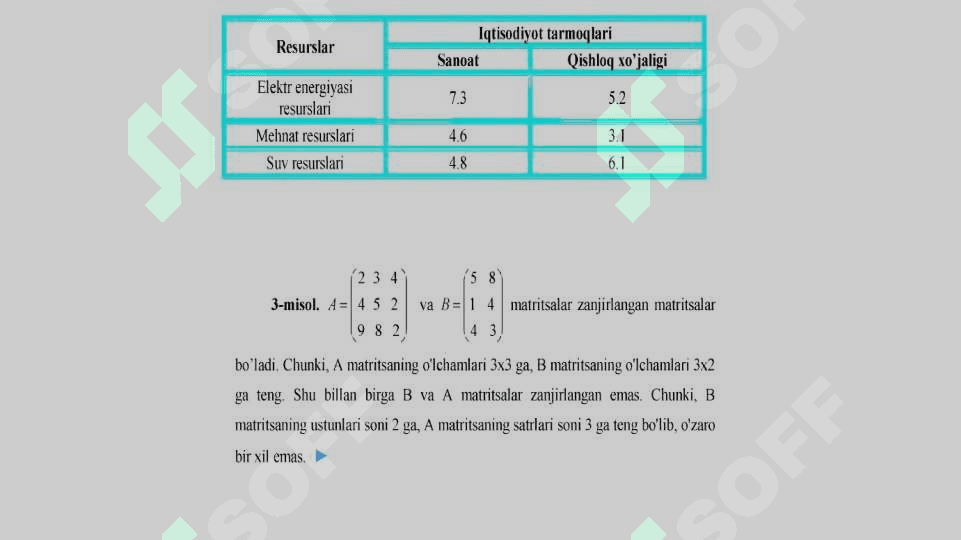 Matritsa va ular ustida amallar 7