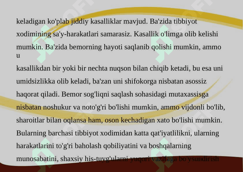 TIBBIYOT KASBIGA KIRISH DAVOLASH MUASSASALARI ISHNING TASHKIL ETILISHI 3