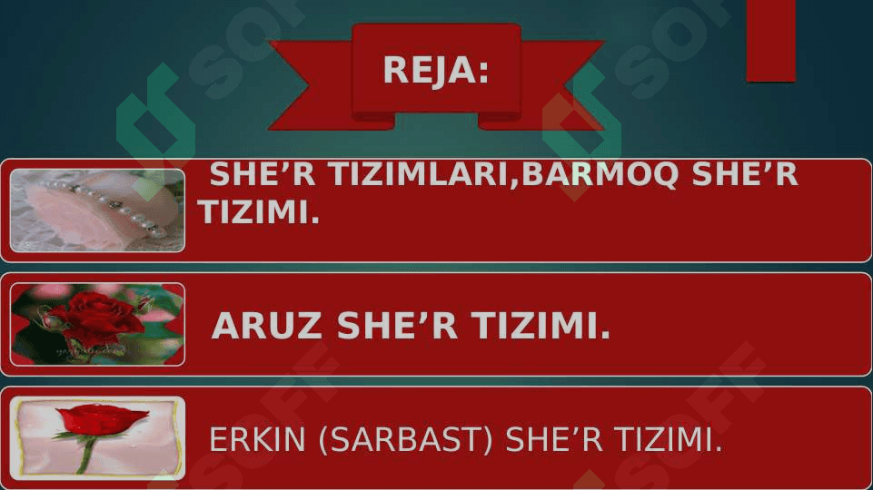 She`riy tizimlar va she`riy janrlar 2