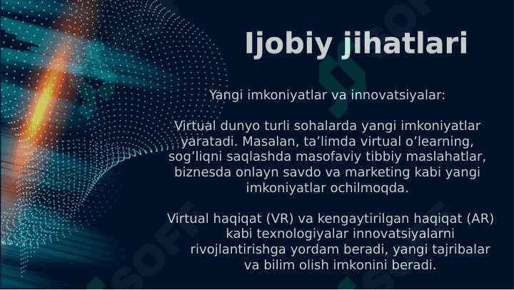 Virtual olamning ijobiy va salbiy jihatlari 3
