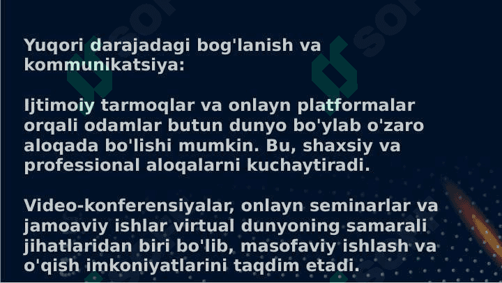 Virtual olamning ijobiy va salbiy jihatlari 4