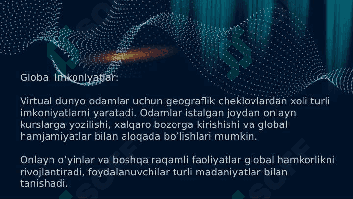 Virtual olamning ijobiy va salbiy jihatlari 5