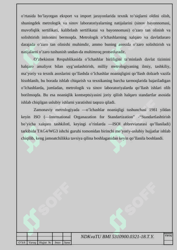 Zamonaviy multimetrlarni kalibrlash va noanikligini baxolash 3