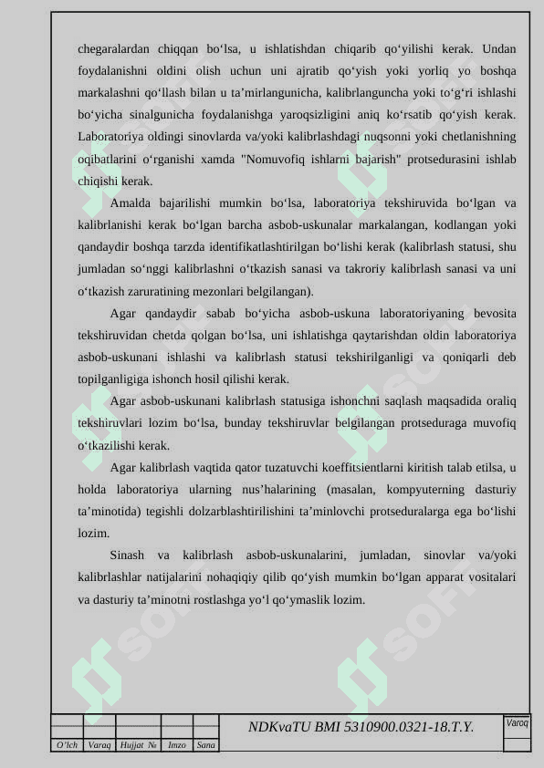 Zamonaviy multimetrlarni kalibrlash va noanikligini baxolash 8