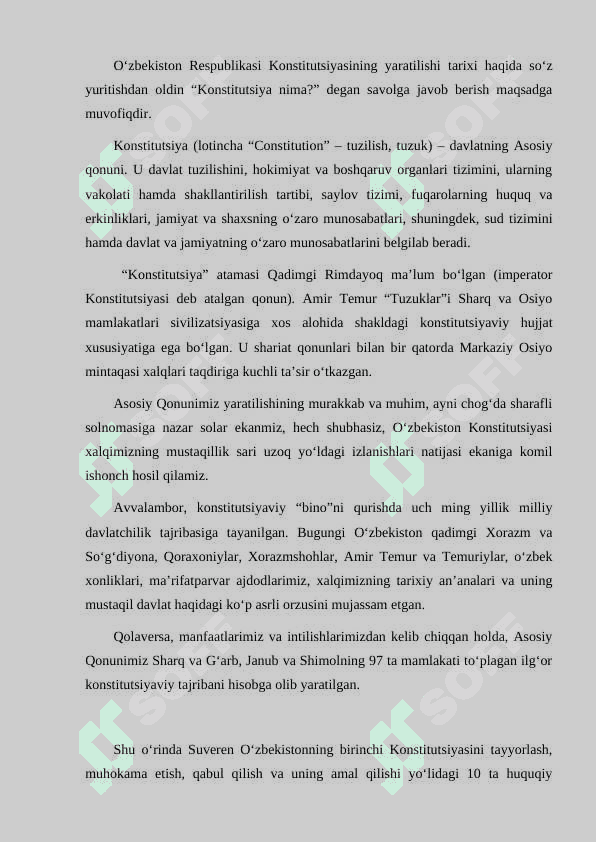 KONSTITUTSIYANI YOZILISH TARIXI HAQIDA 2