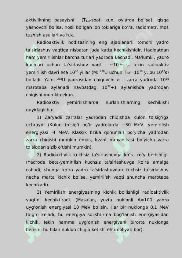 Radioaktivlik yadro reaksiyasi 6