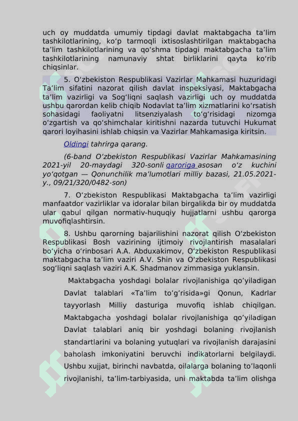 BOLALARDGA DAVLAT VA NODAVLAT MAKTABGACHA TA'LIMDA TA'LIM TARBIYA BERISH 7