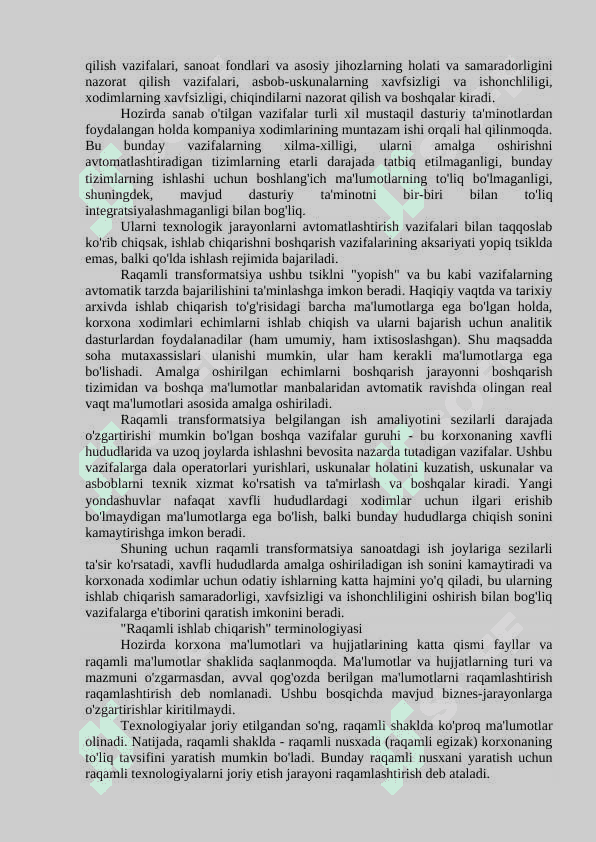 Sanoat ishlab chiqarishda raqamli transformatsiya 4