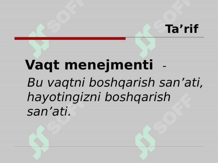 Vaqt menejmenti 3