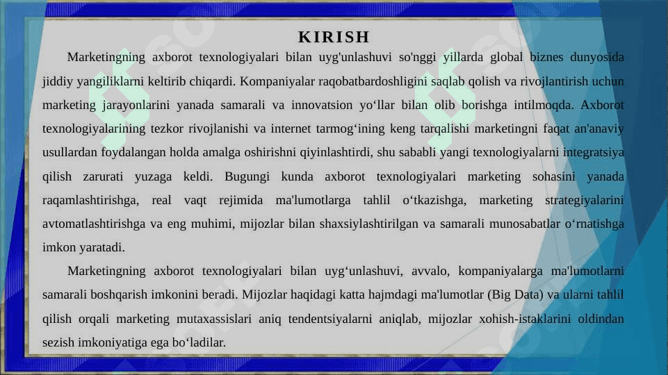 Marketingning axborot texnologiyalari bilan uyg'unlashuvi 3