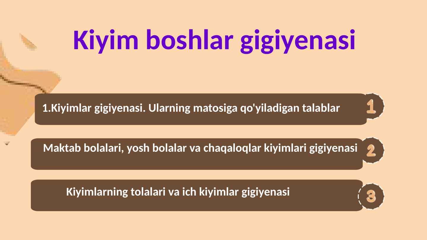 Kiyim boshlar gigiyenasi