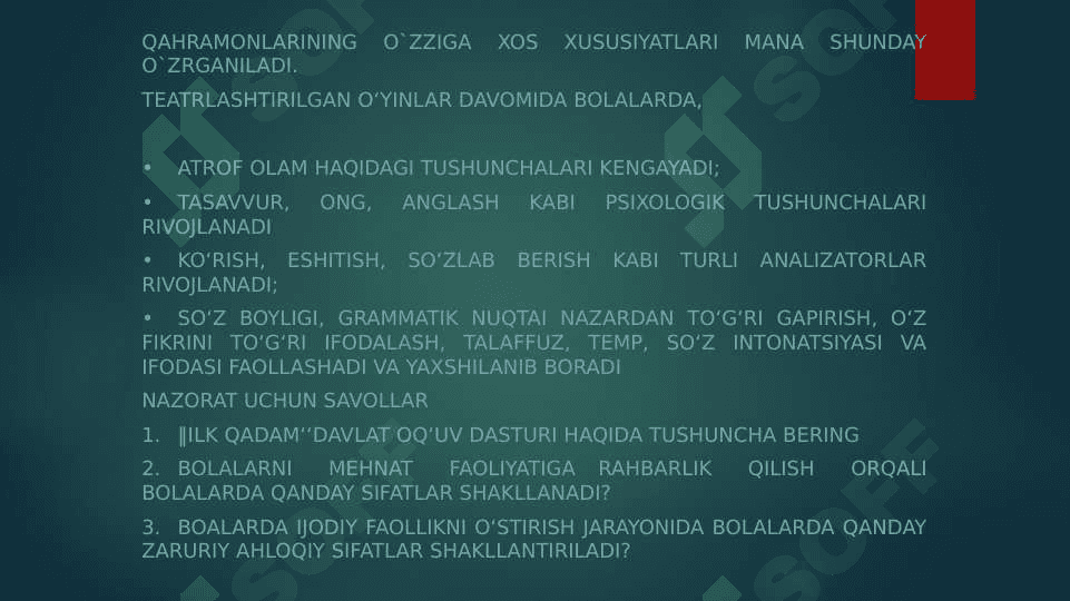 Sahnalashtirish faoliyati jarayonida bolalarda ijodiy faollikni shakllantirish 4