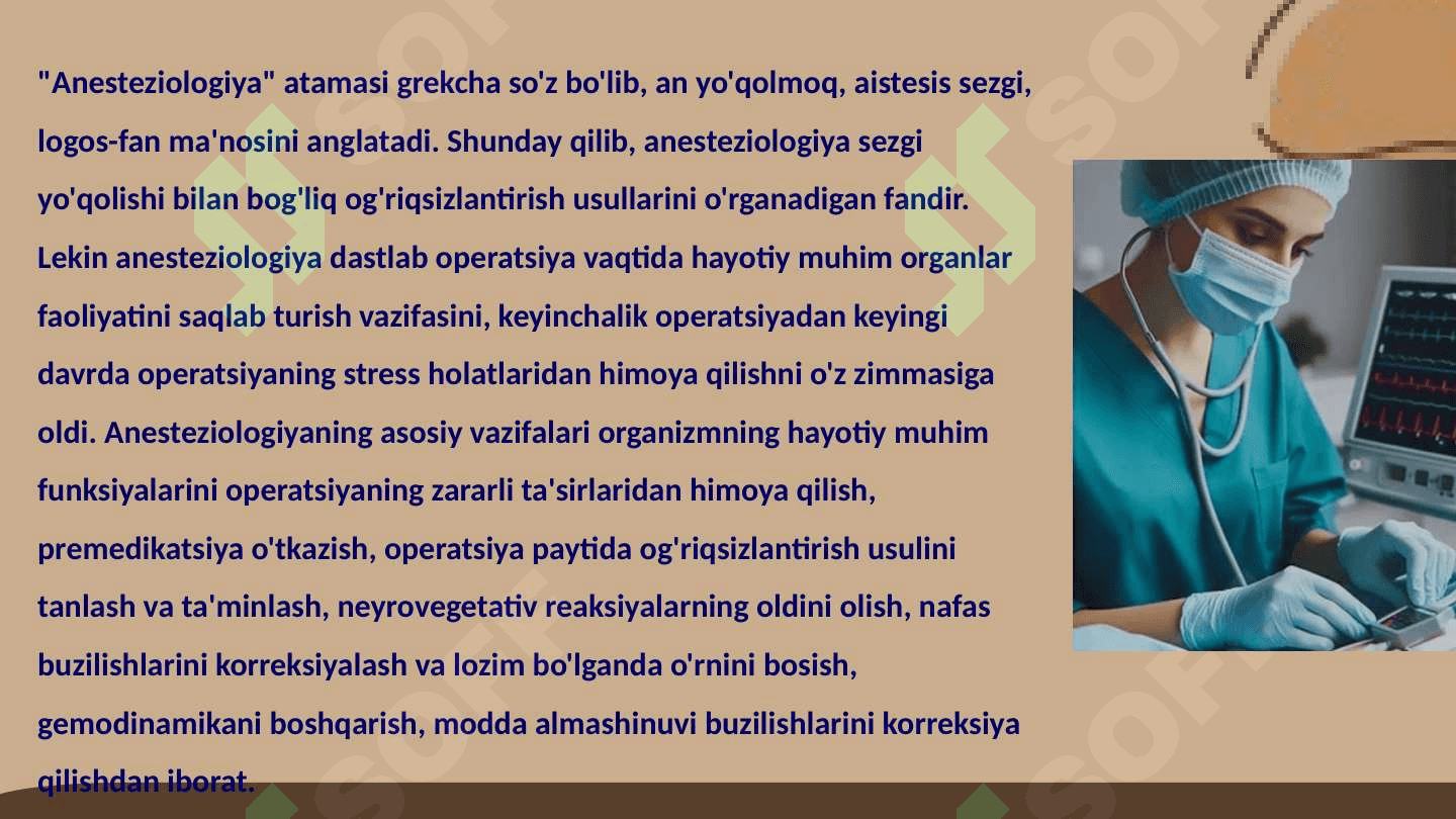 Zamonaviy anastiziya asoslari 2
