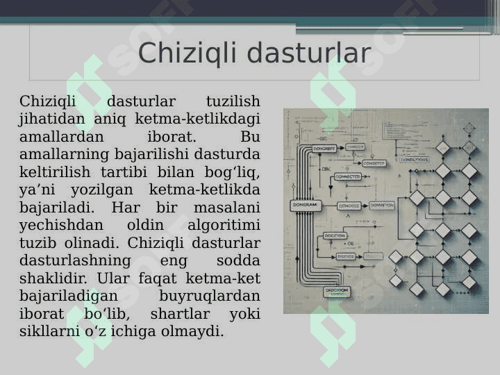 Chiziqli va tarmoqlanuvchi dasturlar 3