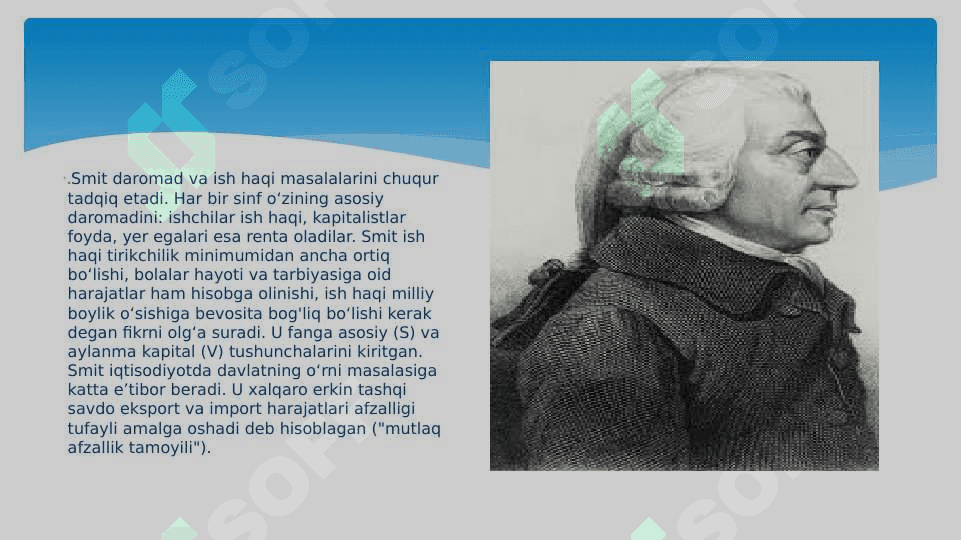 A.SMITNING  IQTISODIY G’OYALARI 6