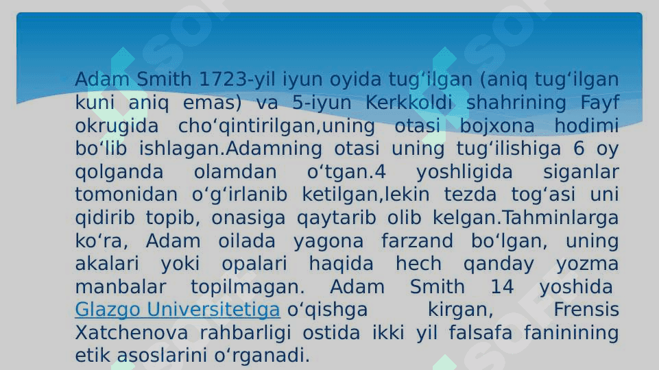 A.SMITNING  IQTISODIY G’OYALARI 7
