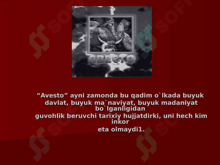 Avesto o’rta osiyo xalqlarining nodir yodgorliklari 2