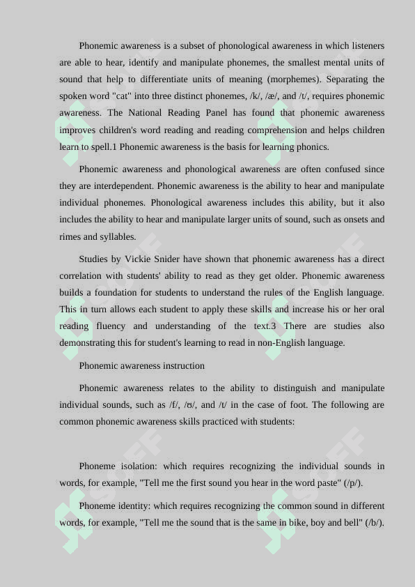 Differences of teaching phonemes in isolation 2