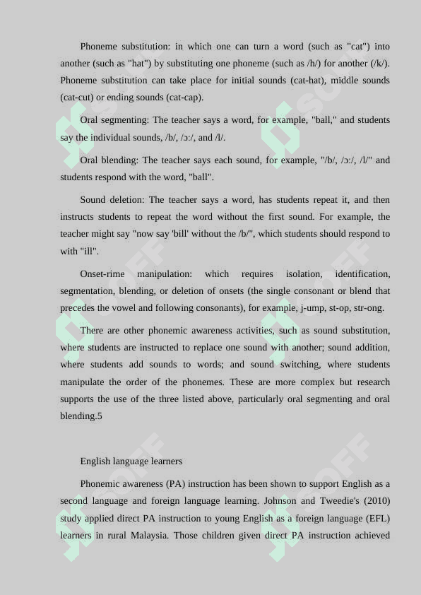 Differences of teaching phonemes in isolation 3