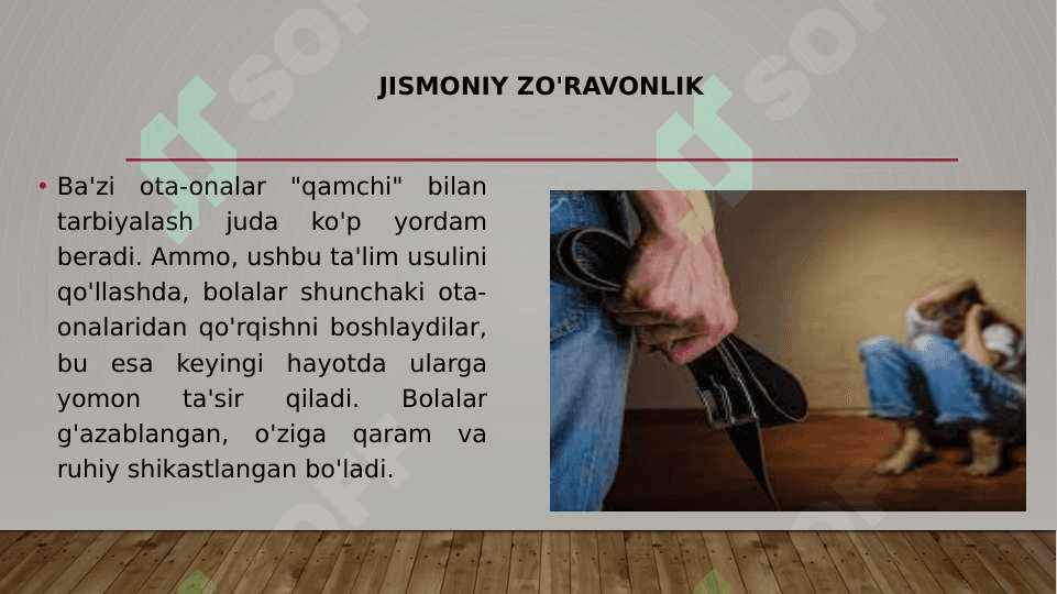 Oila tarbiyasida koʻp uchraydigan xatoliklar va ularni oldini olish. 3