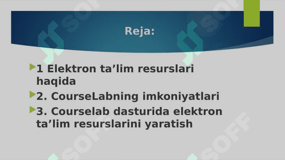 ELEKTRON RESURLARNI YARATISH TEXNOLOGIYASI 2