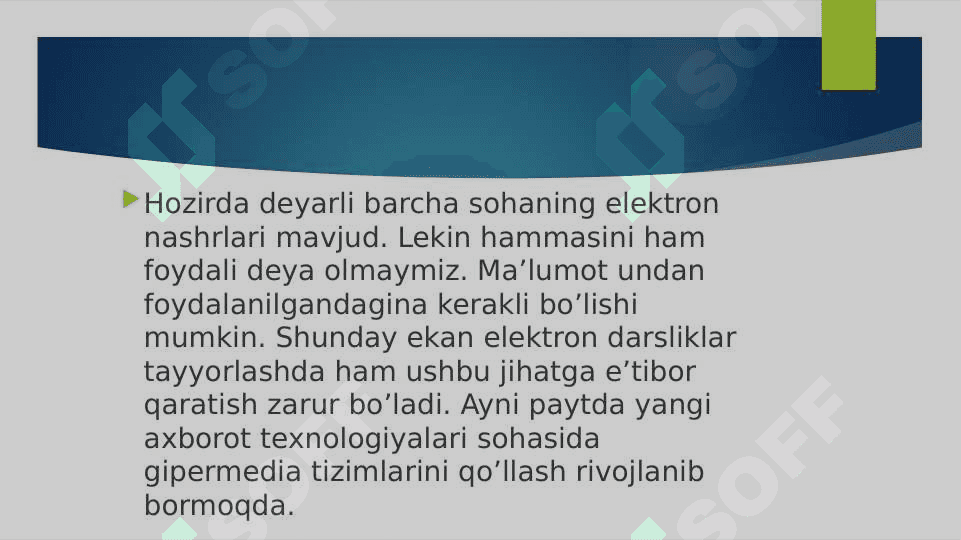 ELEKTRON RESURLARNI YARATISH TEXNOLOGIYASI 4