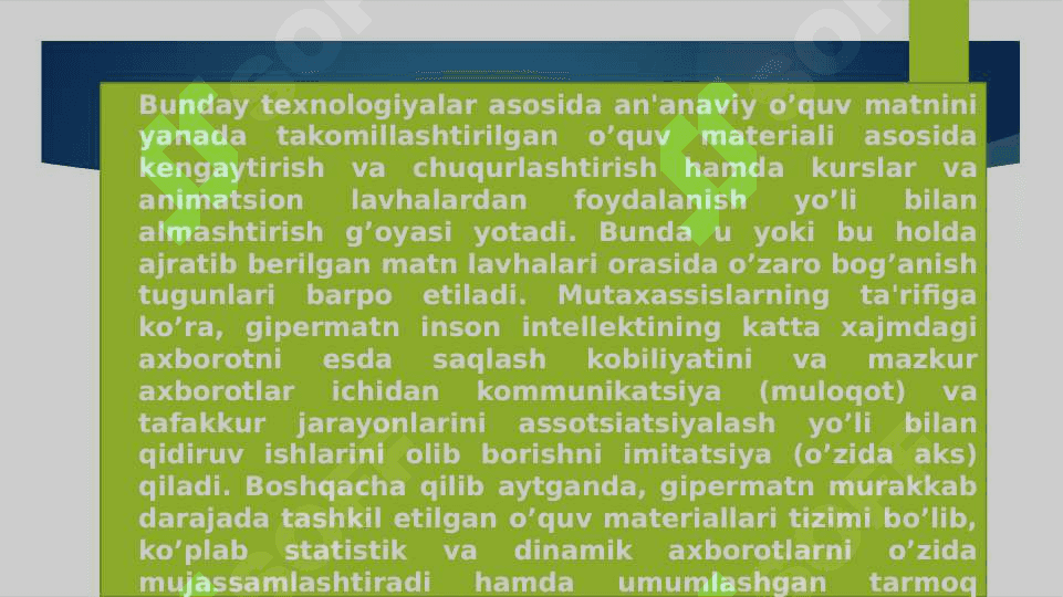 ELEKTRON RESURLARNI YARATISH TEXNOLOGIYASI 5